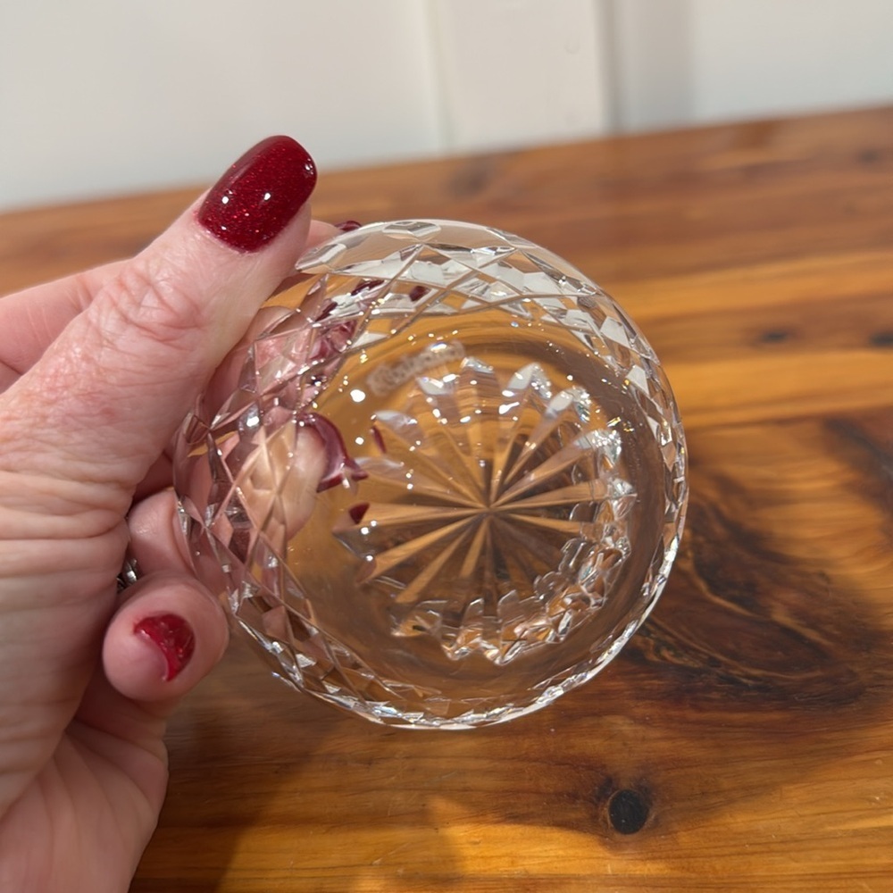 Vtg Waterford Crystal Lismore Open Sugar Bowl Trinket Dish - Picture 6 of 6